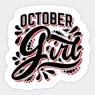 October Girl v3 Sticker